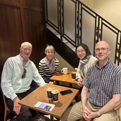 Short but meaningful meeting. Wonderful to see Craig and Yuriko and catch up on family news.