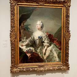 Portrait of Queen Louise, Frederik V by Carl Gustav Pilo