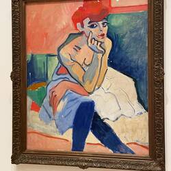 Woman in chemise by André Derain