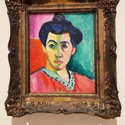 Portrait of Madame Matisse. The Green Line by Henri Matisse