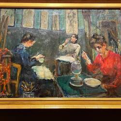 Mademoiselle Beson Drinking from a Glass by Mina Carlson-Bredberg