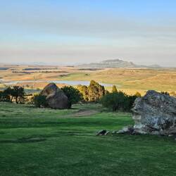 Ussicht...morn mit Sunneufgang...