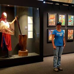 Rahel at "Museum del Gaucho y la Moneda".