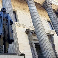 Facade of Heber Jackson Palace, Rococo style, 19 century building.