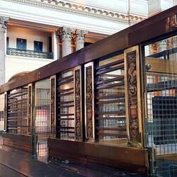 Old bank setting at "Museo del Gaucho y la Moneda".