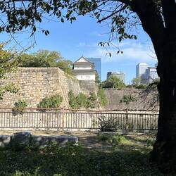 First view of the moat as we approached the castle.