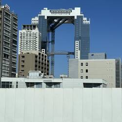 First view of the Umeda Sky Building.