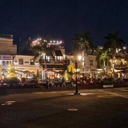 Plaza España am Abend