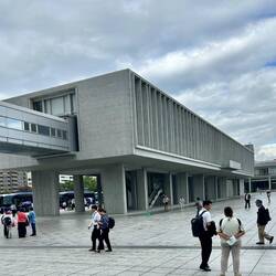 The Hiroshima Peace Memorial Museum, the primary museum in the park dedicated to educating visitors.
