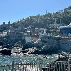 Looking back from the first level of the Temple.