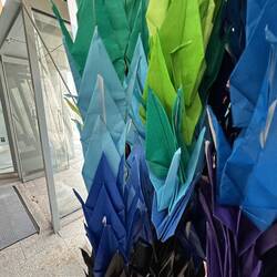 More colourful cranes.