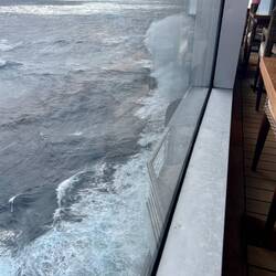 Wave action during our lunch.