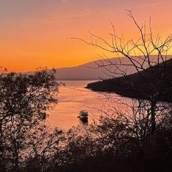 Sunset on the volcano