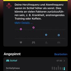 Meine Uhr hat auch gemerkt dass etwas nicht stimmt.