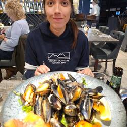 On peut lire dans la ville : Oban, seafood capital.