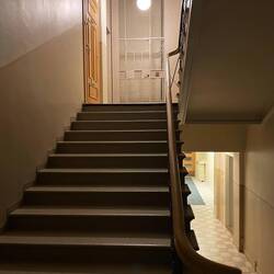 Stairs leading to our apartment