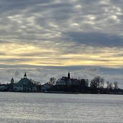 Brooding sky at the waterfront