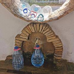 Wir füllen unsren Vorrat auf.