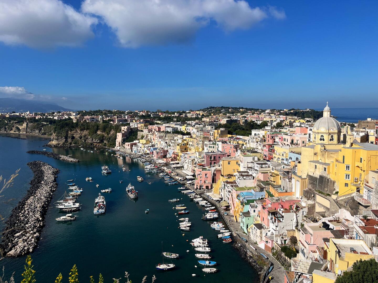 The colourful fishing town of Procida