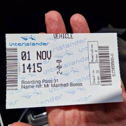 Ticket für Fähre nach Wellington