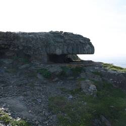 Man hatte hier einen guten Überblick 70 Meter über dem Meer