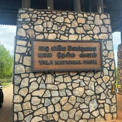 Einfahrt in den Yala Nationalpark