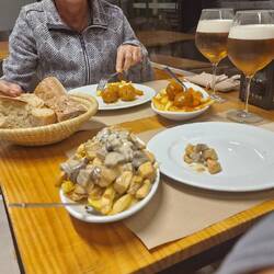 Unser Abendessen im a recova