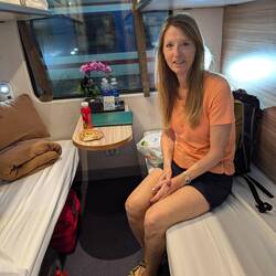 Our train compartment