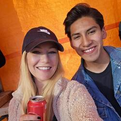 Getting ready for Cholitas wrestling