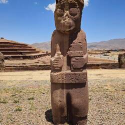 Trip to Tiahuanaco, one of the largest archeological sites in South America