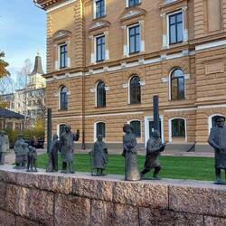 Der "Lauf des Lebens" am Radhaus