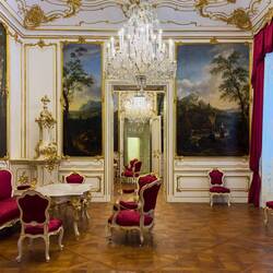 One of the three Rosa Rooms ... Schloss Schönbrunn — Vienna, Austria.