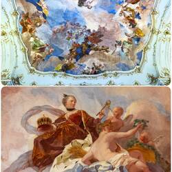 Ceiling detail from the Great Gallery ... Schloss Schönbrunn — Vienna, Austria.
