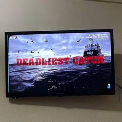 I have seen Deadliest Catch on Spanish and Greek TV since I've been in Europe. So crazy!