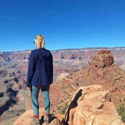 Angekommen am am Cedar Ridge Point, 400m weiter unten