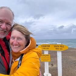 (Fast) Halbe Strecke zwischen Äquator und Südpol