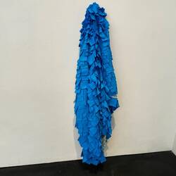 This textile is linked to a performance staged by the museum guards.