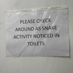 Hier gab es aber doch was zu sehen. Es blieb aber bei dem Schild, keine Schlange.