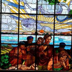 Stained glass window, Palacio Salvo.