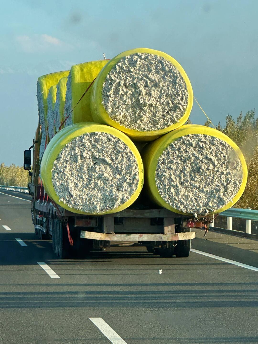Truck mit Baumwolle