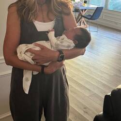Baby Scottie was born the day before we arrived! (Laura's daughter Taylor's second baby)