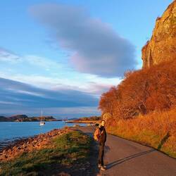 Retour à pied à Oban depuis le ferry!