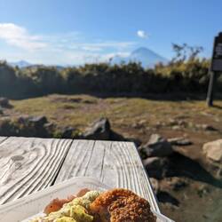 Bento box auf Mount Miyojingatake