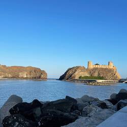 Blick auf den Golf von Oman