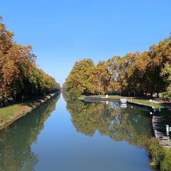 Canal Latéral de la Garonne, som er fortsættelsen af Canal du Midi, som vi lå ved i Marseillan