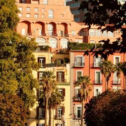 Bâtiments du quartier Giaia depuis le parc de la ville