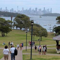 Weg zur Fähre nach Sydney Zentrum