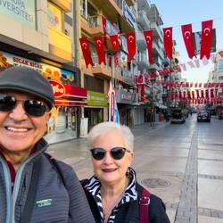 Early on a Saturday morning the Alsancak shopping district is deserted — Alsancak, İzmir.
