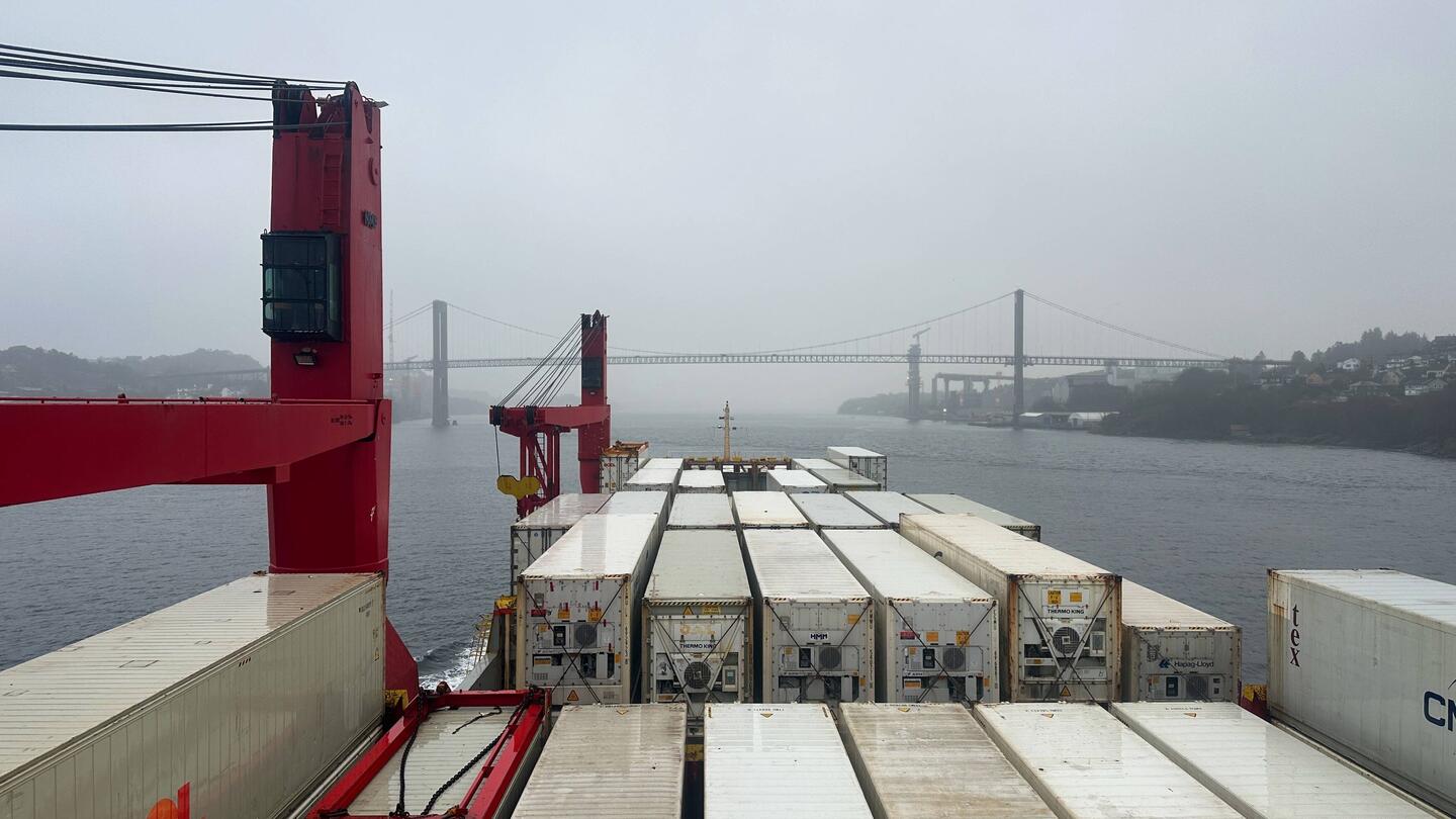 Sotrabrua - Brücke Bergen auf der Rückfahrt