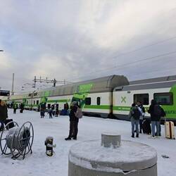 Ankunft um 11 Uhr mit dem Santa Claus Express